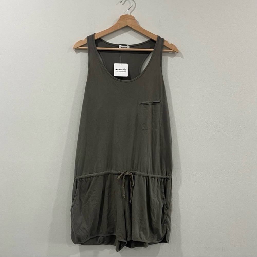 NWT LAmade Green Romper Cotton Sz Medium